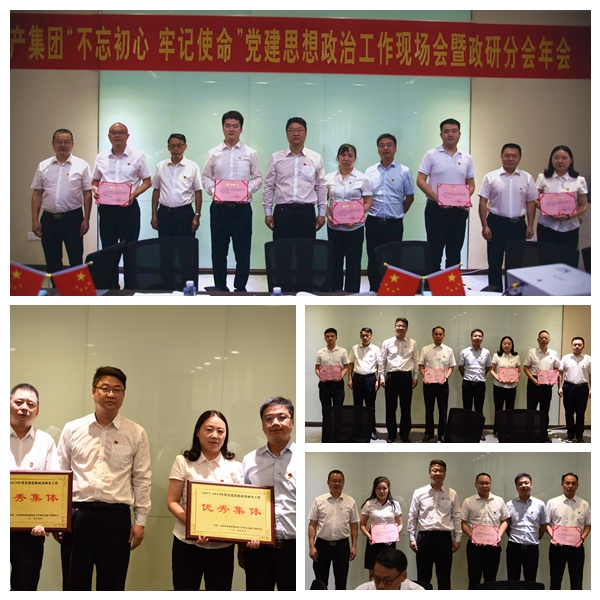 公司党委召开“不忘初心 牢记使命”党建思想政治工作现场会暨政研分会年会