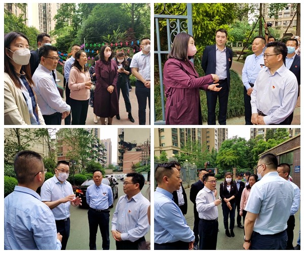 成都市委组织部副部长薛敏一行调研玛塞城 “红色物业”党建工作