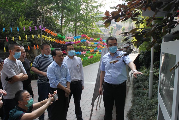 南充市仪陇县房管局考察玛塞城“红色物业”