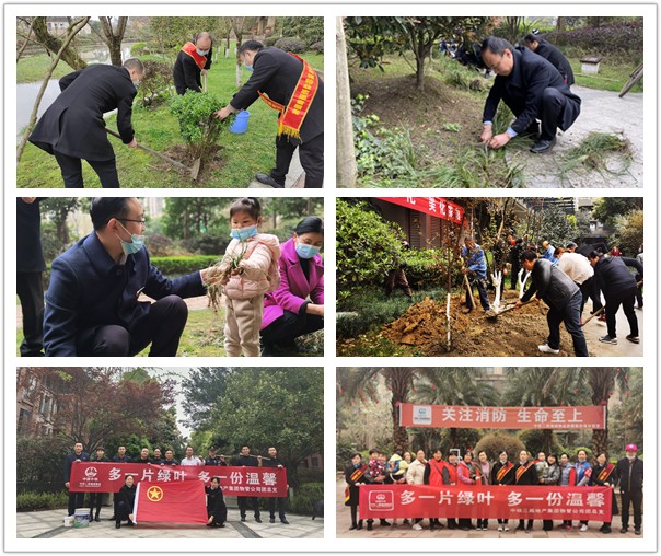 建设和谐绿色小区 物管公司组织开展植树节系列活动