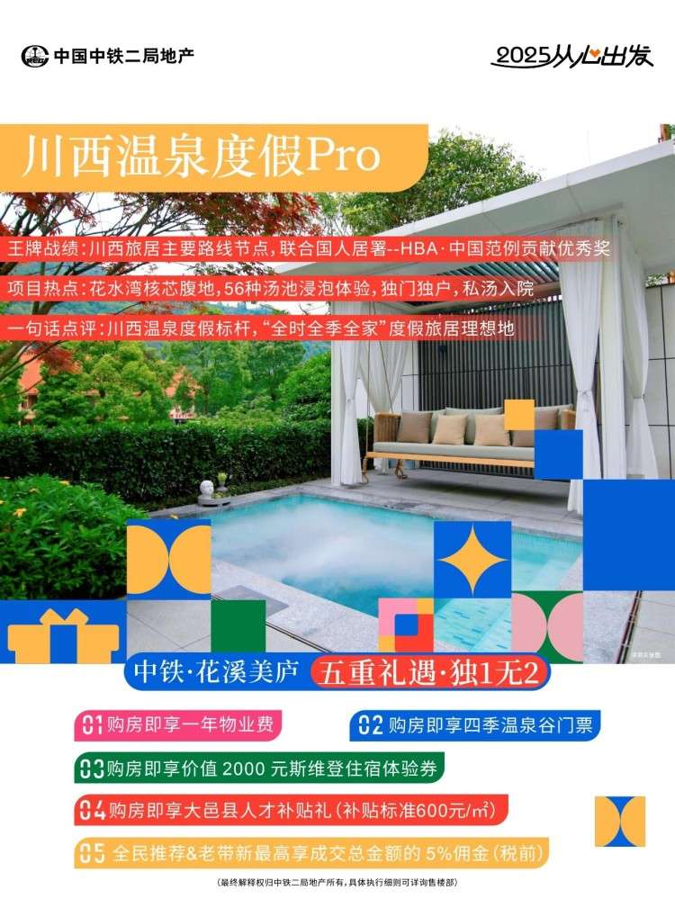 中铁二局地产 | 年终宠粉计划，独1无2，铁定[金]喜