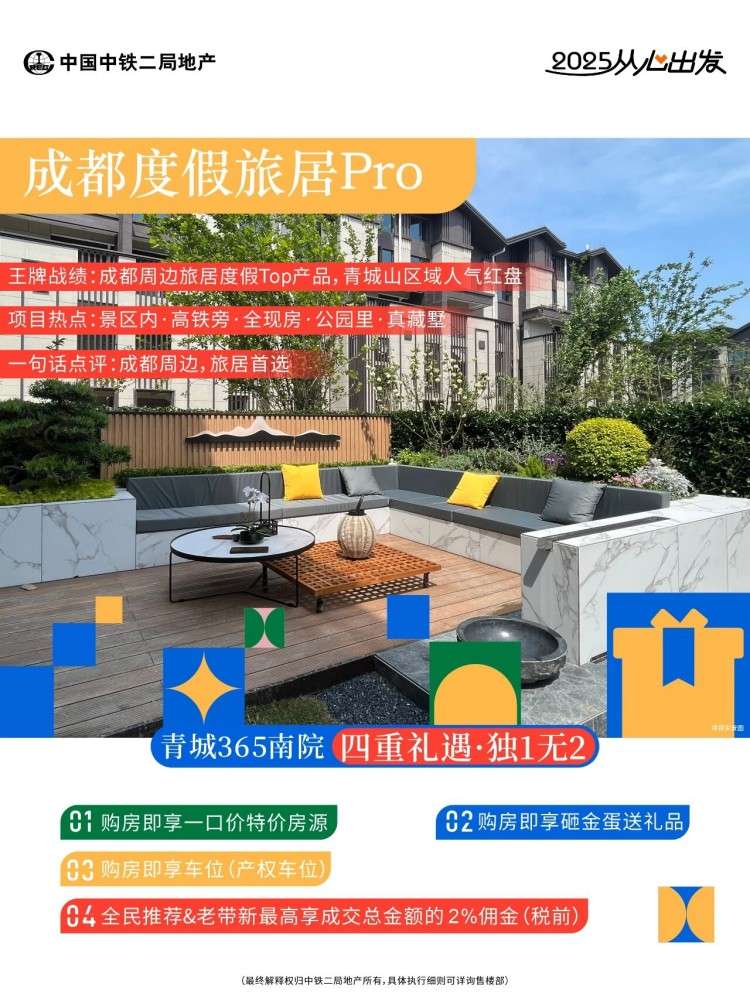 中铁二局地产 | 年终宠粉计划，独1无2，铁定[金]喜